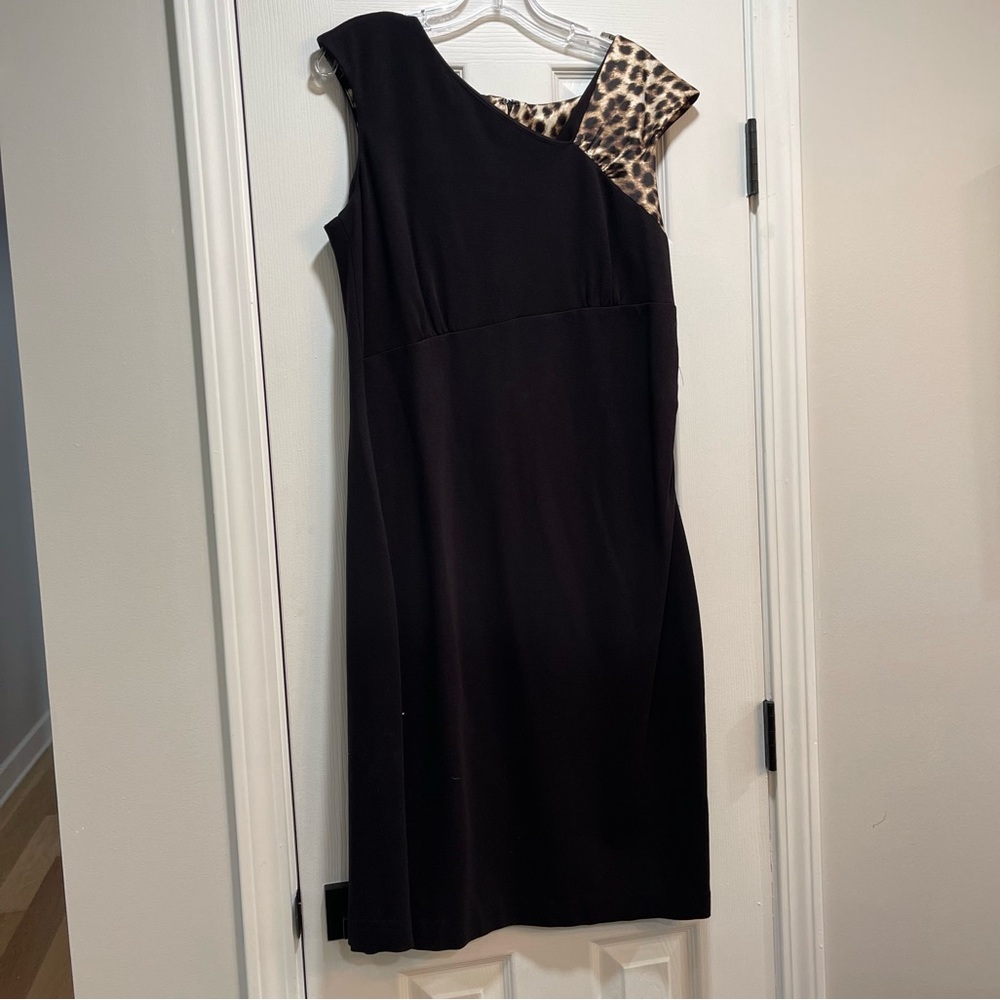 Alfani Black One Shoulder Cocktail Dress nwot